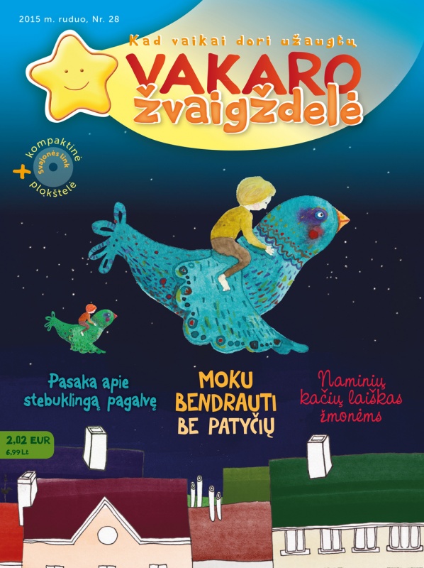 Vakaro žvaigždelė. Žurnalas vaikams 2015 ruduo Nr. 28 + CD km.lt