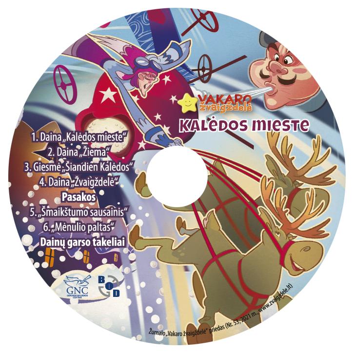 Vakaro žvaigždelė. Žurnalas vaikams 2021 žiema Nr. 53 + CD 